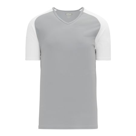 A1375 Apparel Short Sleeve Shirt - Grey/White
