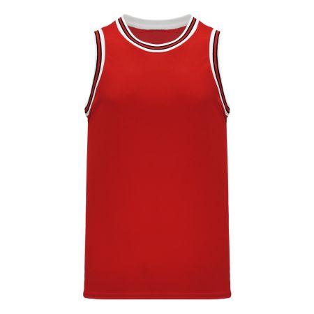 B1710 Pro Basketball Jersey - Red/Black/White