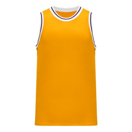 B1710 Pro Basketball Jersey - Gold/Purple/White