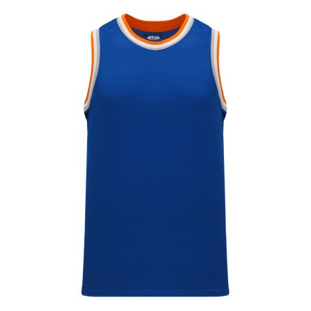 B1710 Pro Basketball Jersey - Royal/Orange/White/Grey