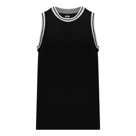 B1710 Pro Basketball Jersey - Black/Grey/White