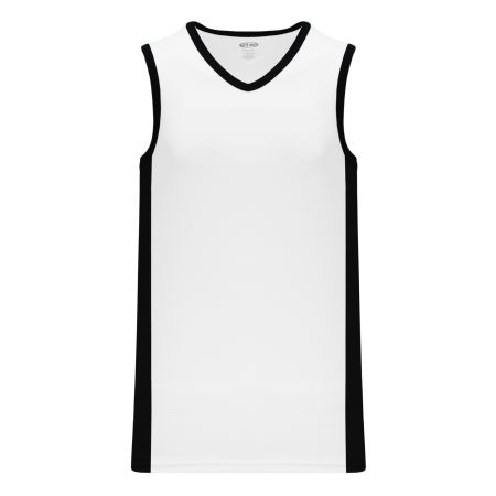 B2115 Pro Basketball Jersey - White/Black