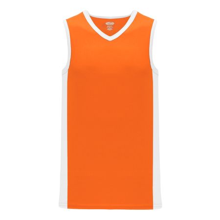 B2115 Pro Basketball Jersey - Orange/White