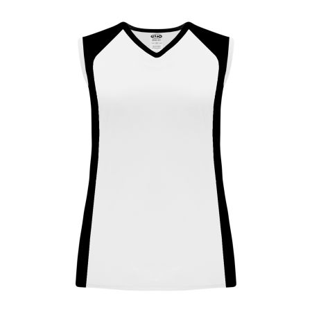 BA601L Women's Baseball Jersey - White/Black