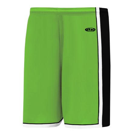 BS1735 Pro Basketball Shorts - Lime Green/Black/White