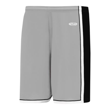 BS1735 Pro Basketball Shorts - Grey/White/Black