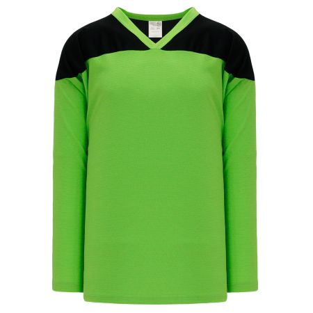 H6100 League Hockey Jersey - Lime Green/Black