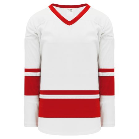 H6400 League Hockey Jersey - White/Red