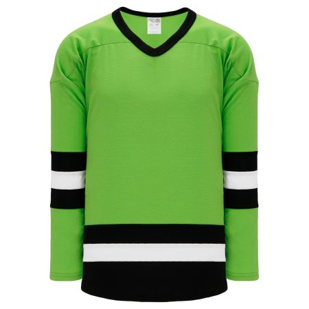 H6500 League Hockey Jersey - Lime Green/Black/White
