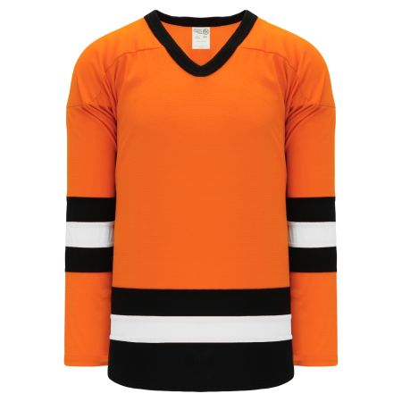 H6500 League Hockey Jersey - Orange/Black/White