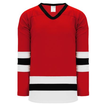 H6500 League Hockey Jersey - Red/Black/White
