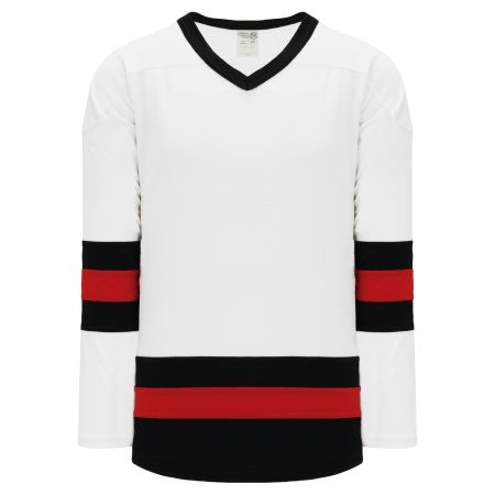 H6500 League Hockey Jersey - White/Black/Red