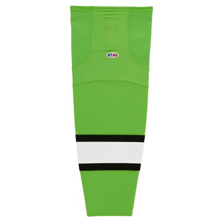 HS2100 Lightweight Pro Hockey Socks - Lime Green/Black/White