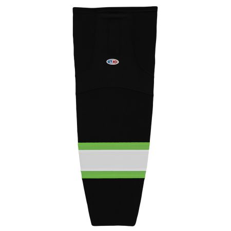HS2100 Lightweight Pro Hockey Socks - Black/White/Lime Green