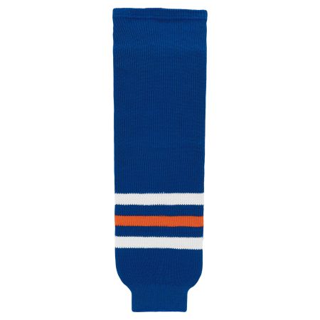 HS630 Knitted Striped Hockey Socks - Edmonton Royal