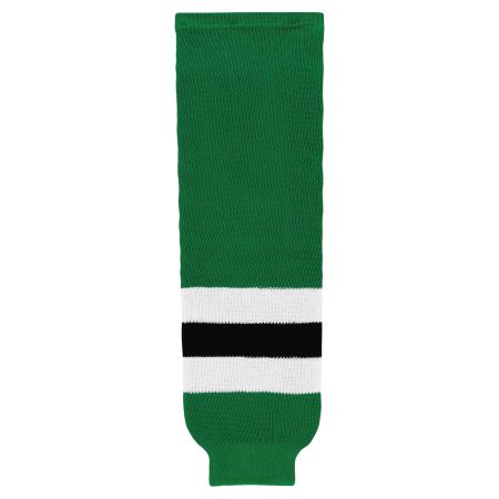 HS630 Knitted Striped Hockey Socks - 2013 Dallas Kelly Green