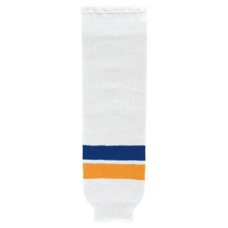 HS630 Knitted Striped Hockey Socks - 2014 St. Louis White