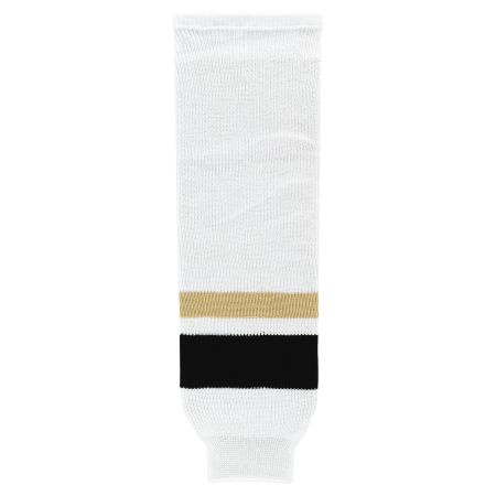 HS630 Knitted Striped Hockey Socks - New Pittsburgh 3rd White