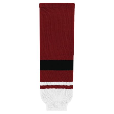 HS630 Knitted Striped Hockey Socks - 2015 Arizona Av Red