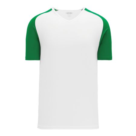 S1375 Soccer Jersey - White/Kelly