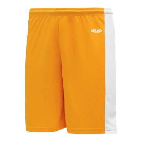 SS9145 Soccer Shorts - Gold/White