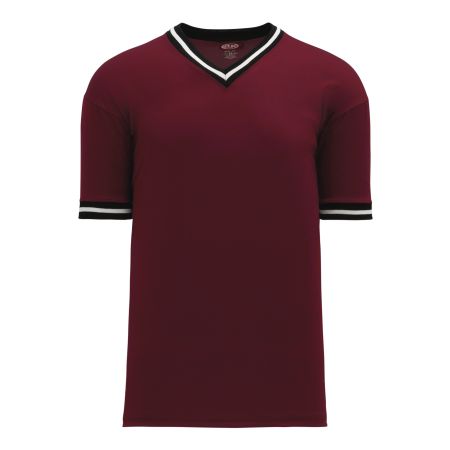 V1333 Volleyball Jersey - Maroon/Black/White