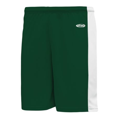 VS9145 Volleyball Shorts - Dark Green/White