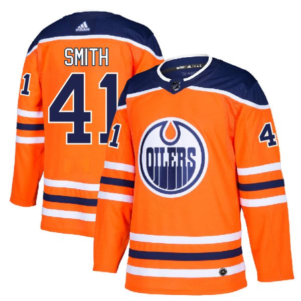 41 Mike Smith Edmonton Oilers Jersey 