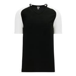 A1375 Apparel Short Sleeve Shirt - Black/White