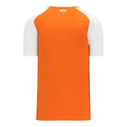 A1375 Apparel Short Sleeve Shirt - Orange/White