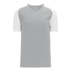 A1375 Apparel Short Sleeve Shirt - Grey/White