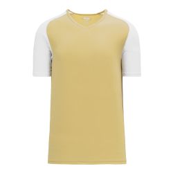 A1375 Apparel Short Sleeve Shirt - Vegas Gold/White