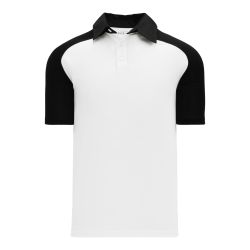 A1815 Apparel Polo Shirt - White/Black