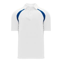 A1820 Apparel Polo Shirt - White/Royal