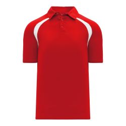 A1820 Apparel Polo Shirt - Red/White