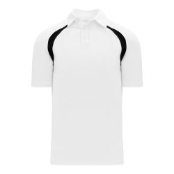 A1820 Apparel Polo Shirt - White/Black
