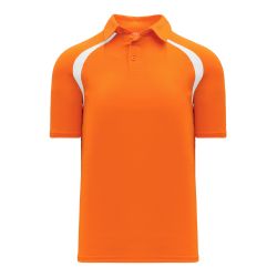 A1820 Apparel Polo Shirt - Orange/White