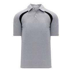 A1820 Apparel Polo Shirt - Heather Grey/Black