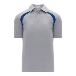 A1820 Apparel Polo Shirt - Heather Grey/Royal