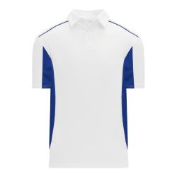A1825 Apparel Polo Shirt - White/Royal