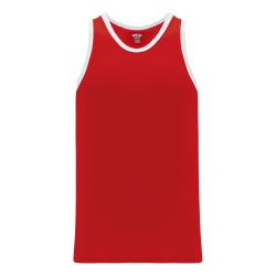 B1325 League Basketball Jersey - Red/White