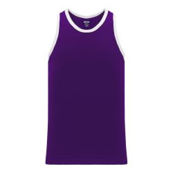 B1325 League Basketball Jersey - Purple/White