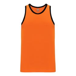 B1325 League Basketball Jersey - Orange/Black