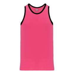 B1325 League Basketball Jersey - Pink/Black