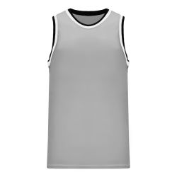 B1710 Pro Basketball Jersey - Grey/Black/White
