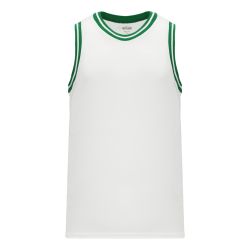 B1710 Pro Basketball Jersey - White/Kelly