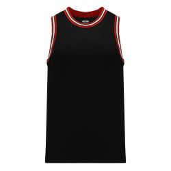 B1710 Pro Basketball Jersey - Black/Red/White