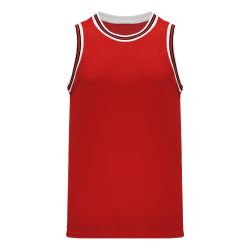 B1710 Pro Basketball Jersey - Red/Black/White