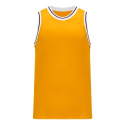 B1710 Pro Basketball Jersey - Gold/Purple/White