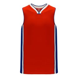 B1715 Pro Basketball Jersey - Red/Royal/White